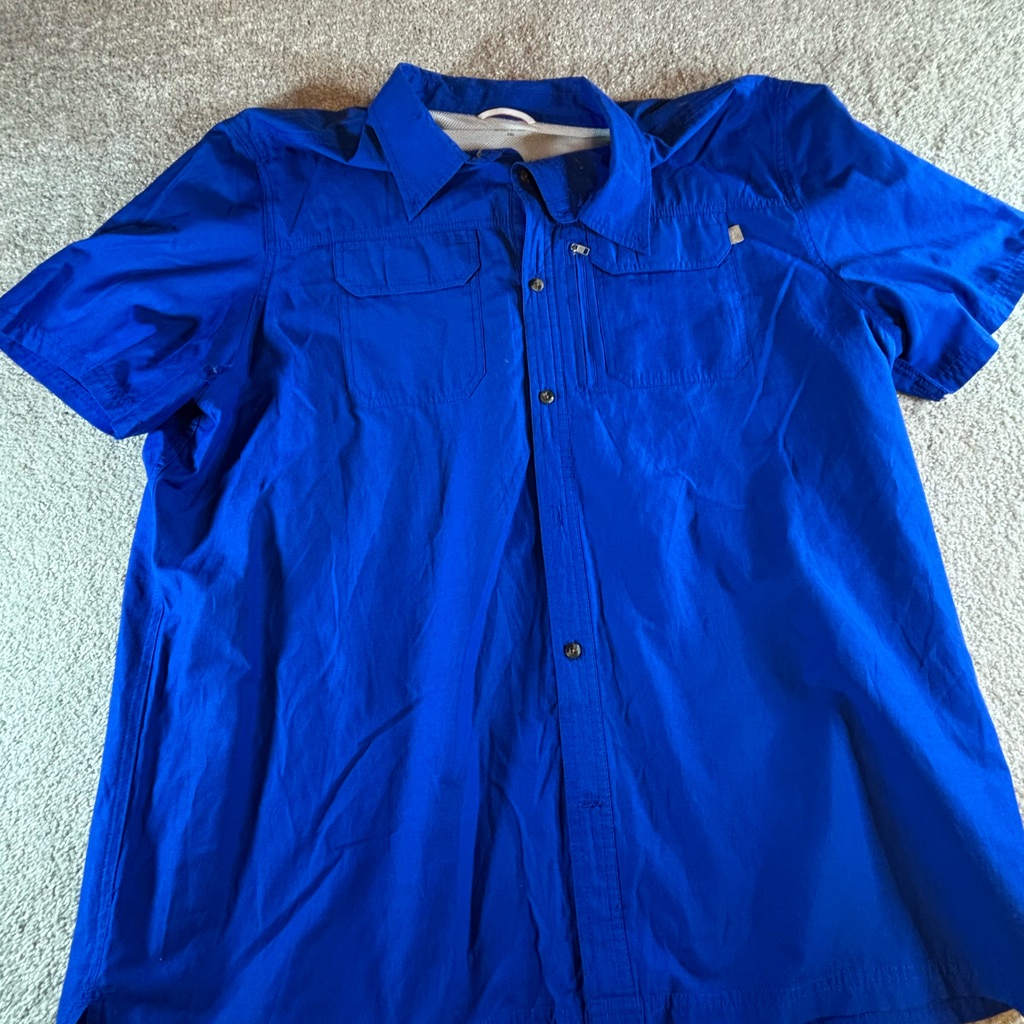 Field And Stream Blue Fishing Shirt Sz Xxl